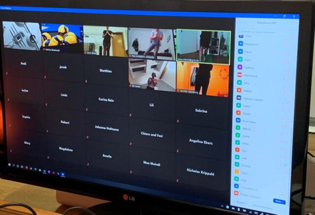 Wir trainieren wieder (zumindest online) :-)